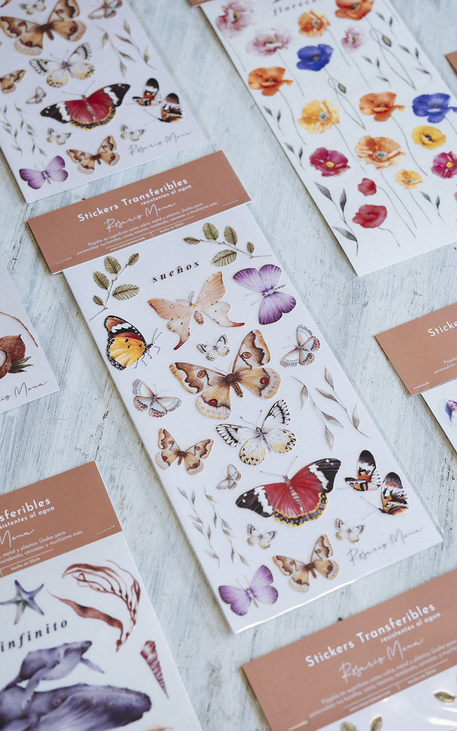 Stickers Transferibles Florecer