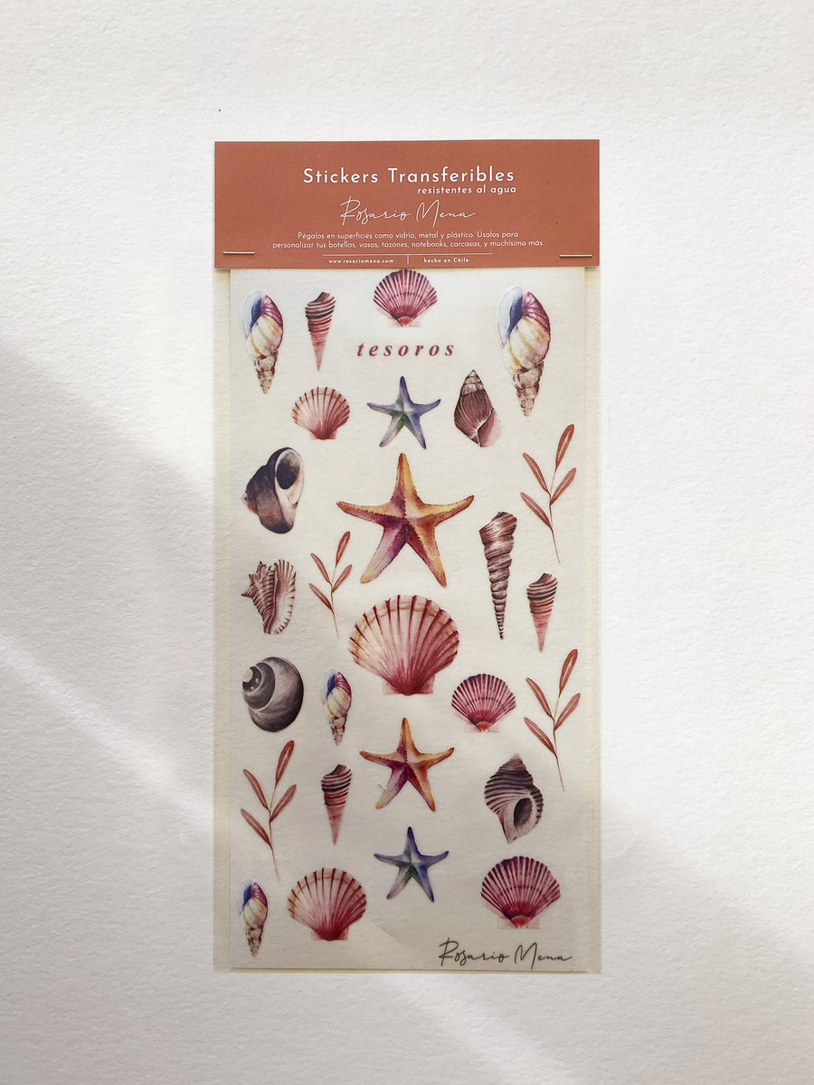 Stickers Transferibles Tesoros